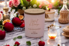 Plum Enchantment Luxury Scented Natural Wax Personalised Candle - 40+ hours burn time - Sipfull of Design