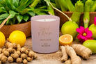 Zesty Oasis Luxury Scented Natural Wax Personalised Candle - 40+ hours burn time - Sipfull of Design
