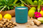 Zesty Oasis Luxury Scented Natural Wax Personalised Candle - 40+ hours burn time - Sipfull of Design