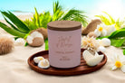 Tropical Serenity Luxury Scented Natural Wax Personalised Candle - 40+ hours burn time - Sipfull of Design