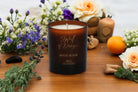 Mystic Bloom Luxury Scented Natural Wax Personalised Candle - 40+ hours burn time - Sipfull of Design