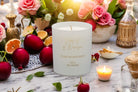 Plum Enchantment Luxury Scented Natural Wax Personalised Candle - 40+ hours burn time - Sipfull of Design