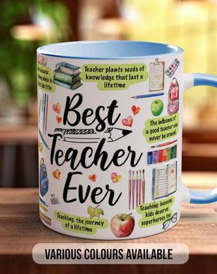 Best Teacher Ever Mug - Sipfull of Design