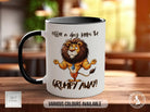 Coffee A Day Keeps The Grumpy Away! Lion Mug - Sipfull of Design