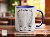 Time For A Break Word Search Mug - Sipfull of Design