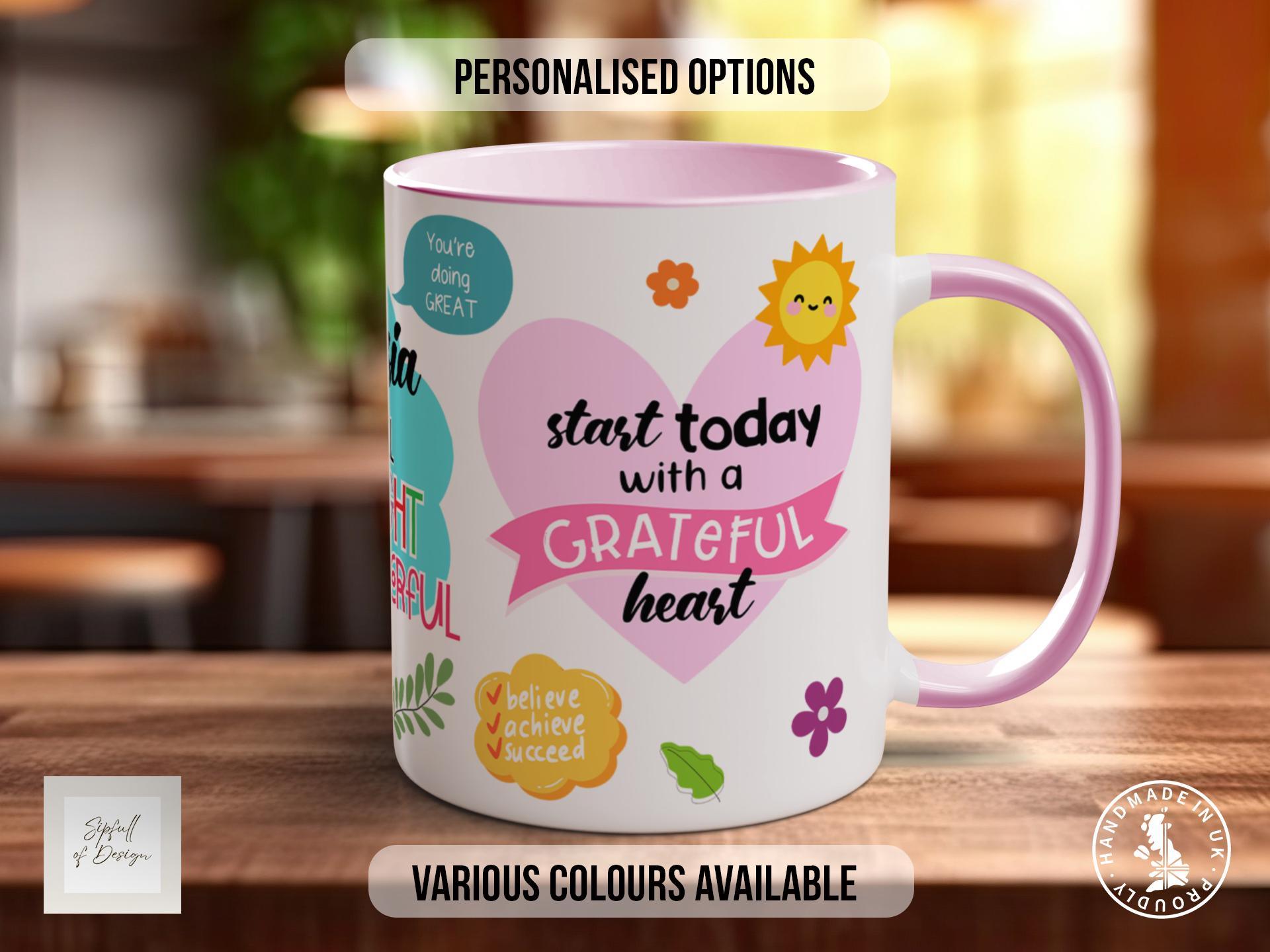 Personalised Motivational Mug My Store Bright Colours – Sipfull