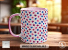 Stars Pattern Full Wrap Coloured Art Mug - Design 1