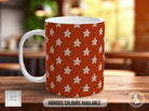 Smiley Stars Pattern Full Wrap Coloured Art Mug - Design 2