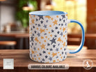 Hand Drawn Stars Pattern Full Wrap Coloured Art Mug - Design 4