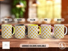 Yellow Sea Star Pattern Full Wrap Coloured Art Mug - Design 14