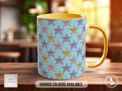 Funny Stars Pattern Full Wrap Coloured Art Mug - Design 3
