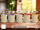 Yellow Sea Star Pattern Full Wrap Coloured Art Mug - Design 14