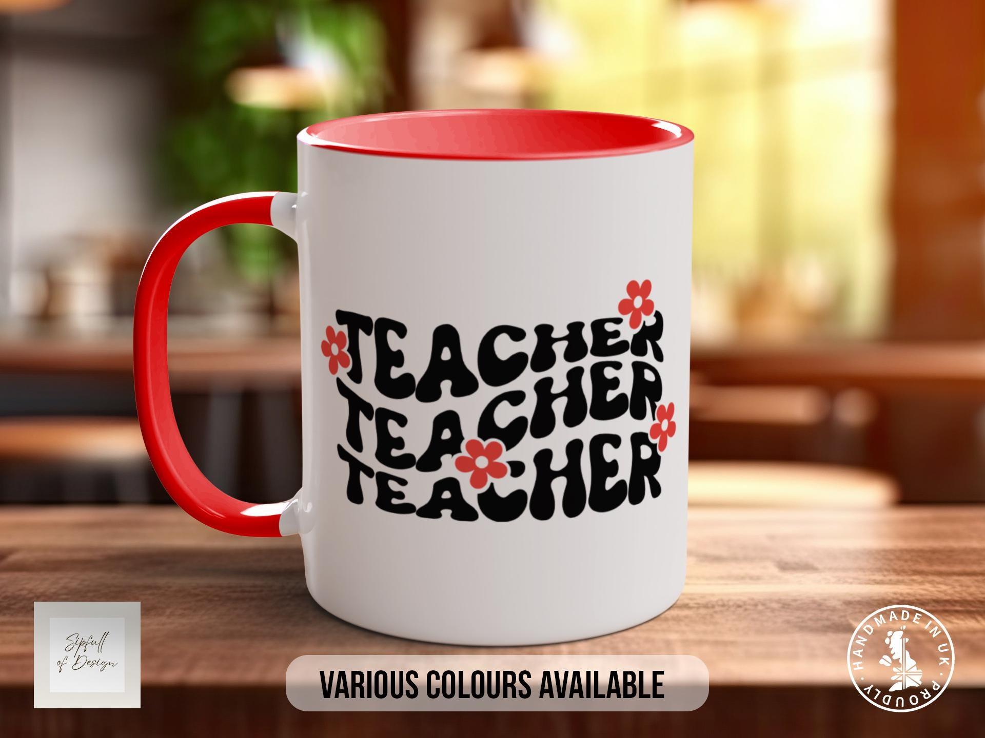 Retro Teacher Mug - Sipfull of Design