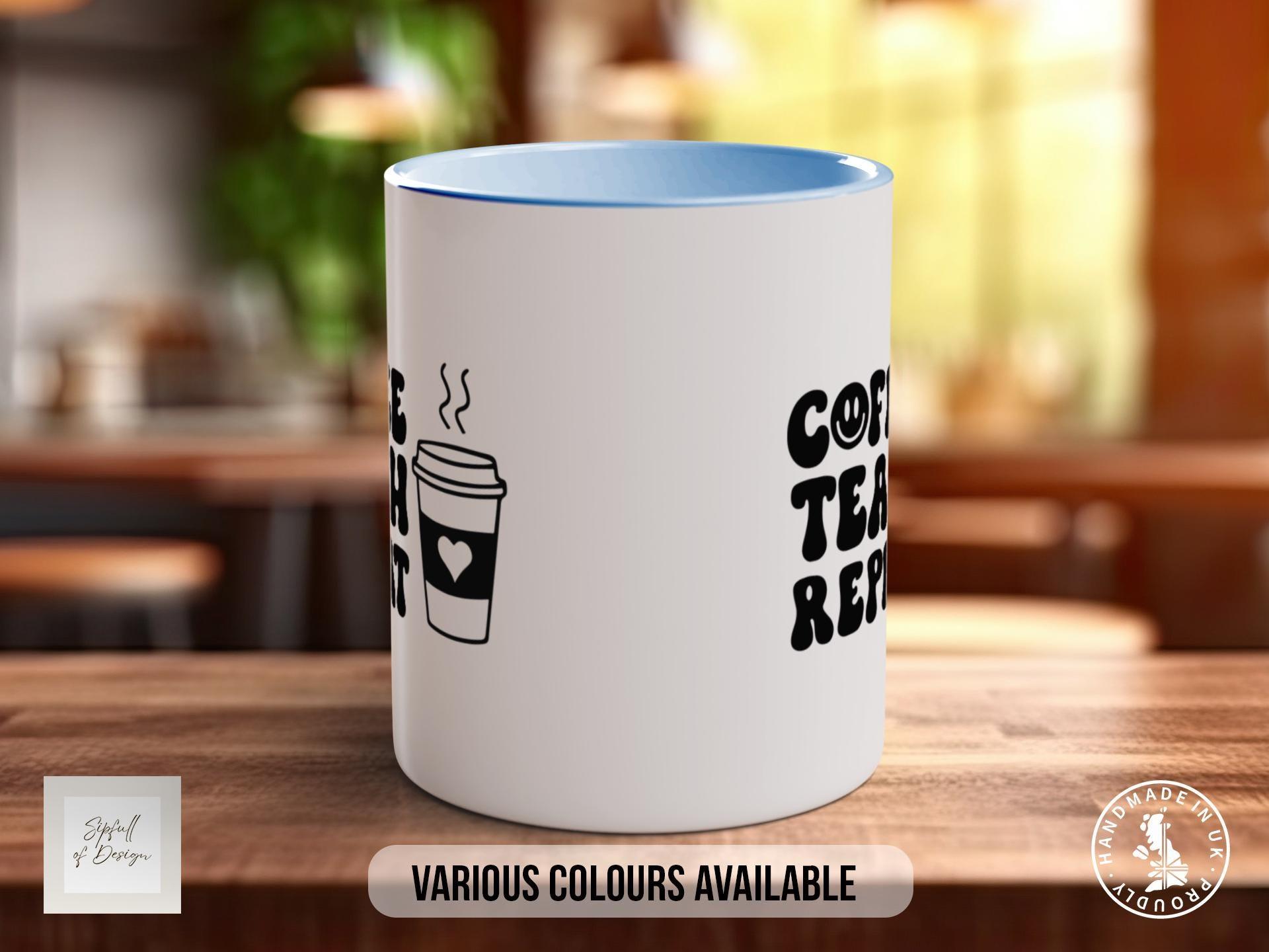 Coffee Teach Repeat Teacher Mug - Sipfull of Design