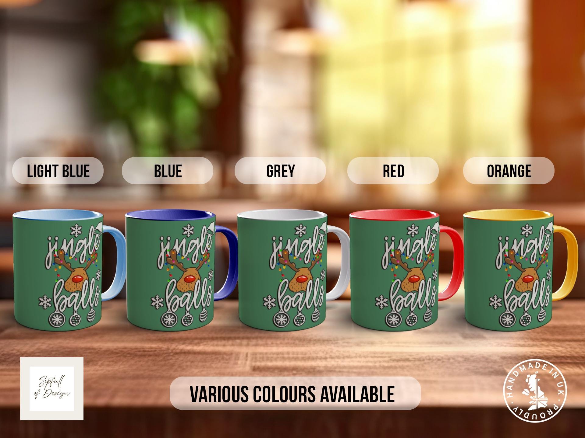 Jingle Balls Funny Christmas Mug – Naughty Holiday Gift for Him, Rude Secret Santa, Cheeky Festive Mug, Adult Xmas Gag Gift