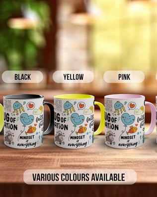 Motivational Mug for Women – Positive Affirmation Coffee Cup – Cute Colourful Mug with Quotes – Inspirational Gift for Her or Teens - Sipfull of Design