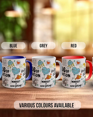 Motivational Mug for Women – Positive Affirmation Coffee Cup – Cute Colourful Mug with Quotes – Inspirational Gift for Her or Teens - Sipfull of Design