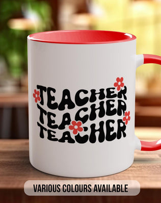Retro Teacher Mug - Sipfull of Design