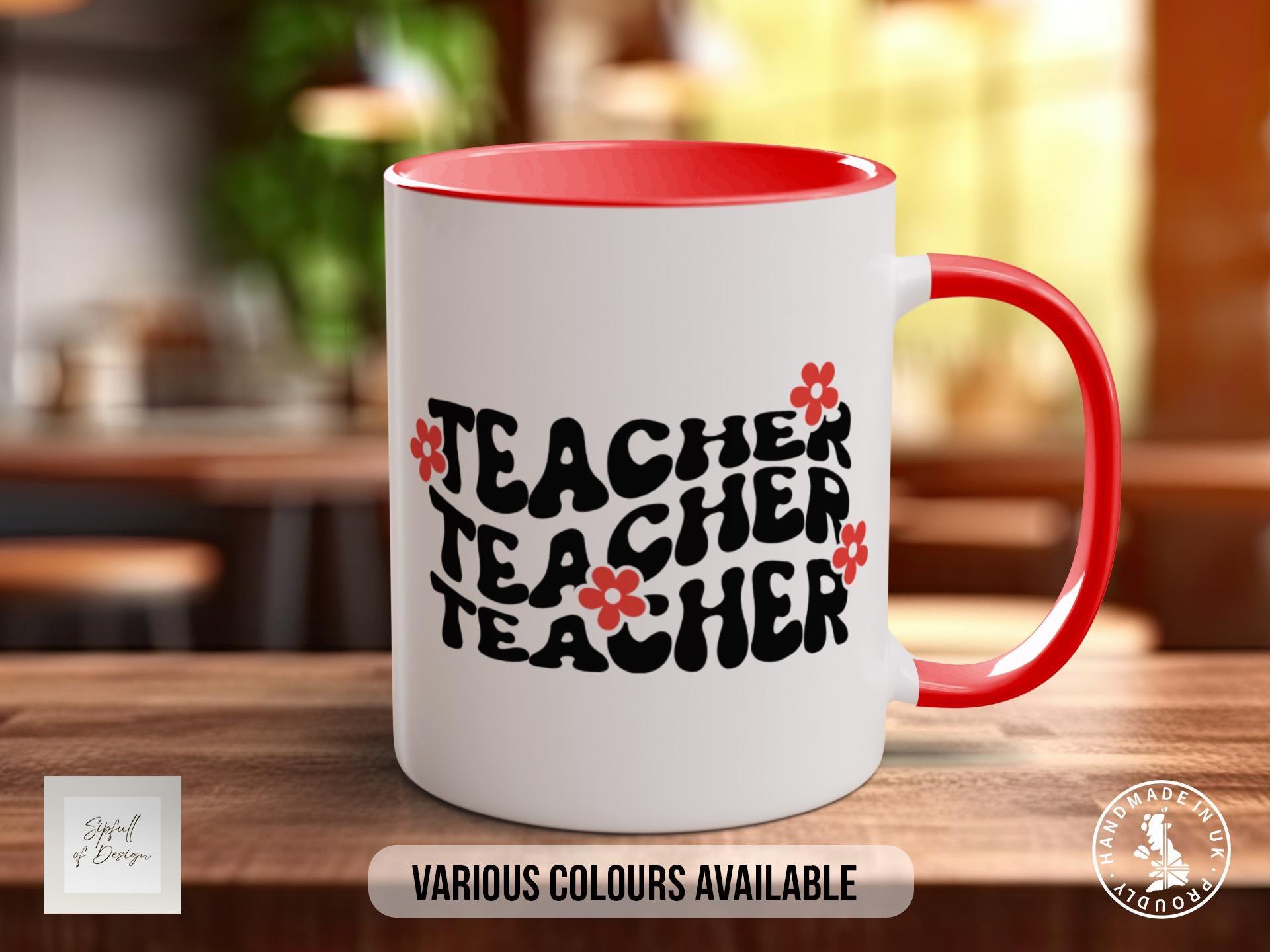 Retro Teacher Mug - Sipfull of Design