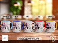Friends Fur-Ever Dog Lover Mug – Cute Pet Gift for Animal Owners, Cat & Dog Mug, Paw Print Coffee Cup – Various Colours and Sizes - Sipfull of Design
