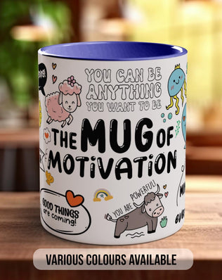 Motivational Mug for Women – Positive Affirmation Coffee Cup – Cute Colourful Mug with Quotes – Inspirational Gift for Her or Teens - Sipfull of Design