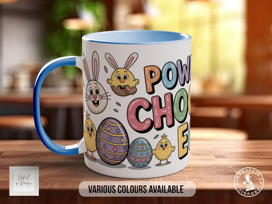 Powered by Chocolate Eggs Mug - Sipfull of Design