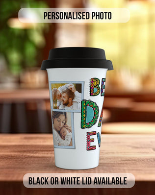 Best Dad Ever Travel Mug – Personalised Photo Design - Sipfull of Design