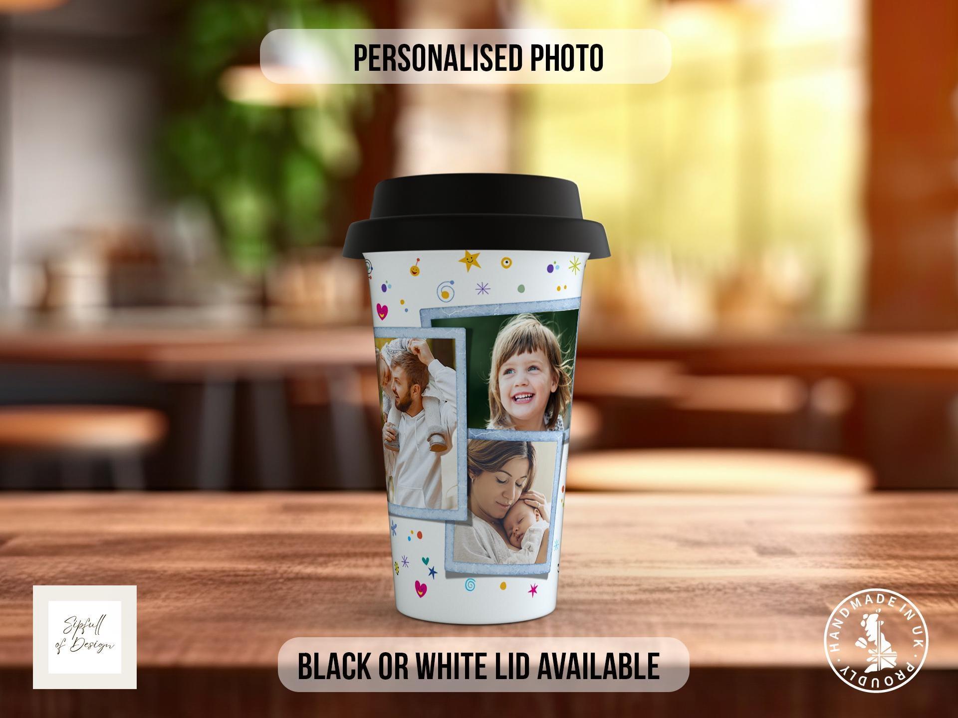 Best Dad Ever Travel Mug – Personalised Blue Shirt Design - Sipfull of Design