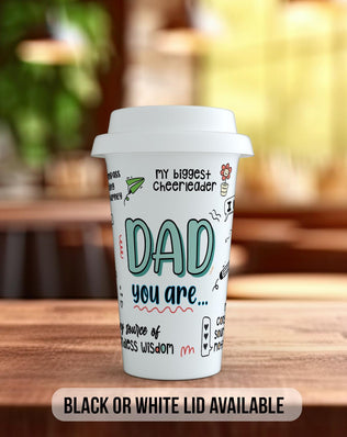 Best Dad You Are Travel Mug – Colourful Word Cloud - Sipfull of Design