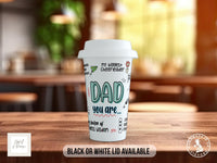 Best Dad You Are Travel Mug – Colourful Word Cloud - Sipfull of Design