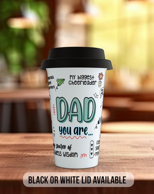 Best Dad You Are Travel Mug – Colourful Word Cloud - Sipfull of Design