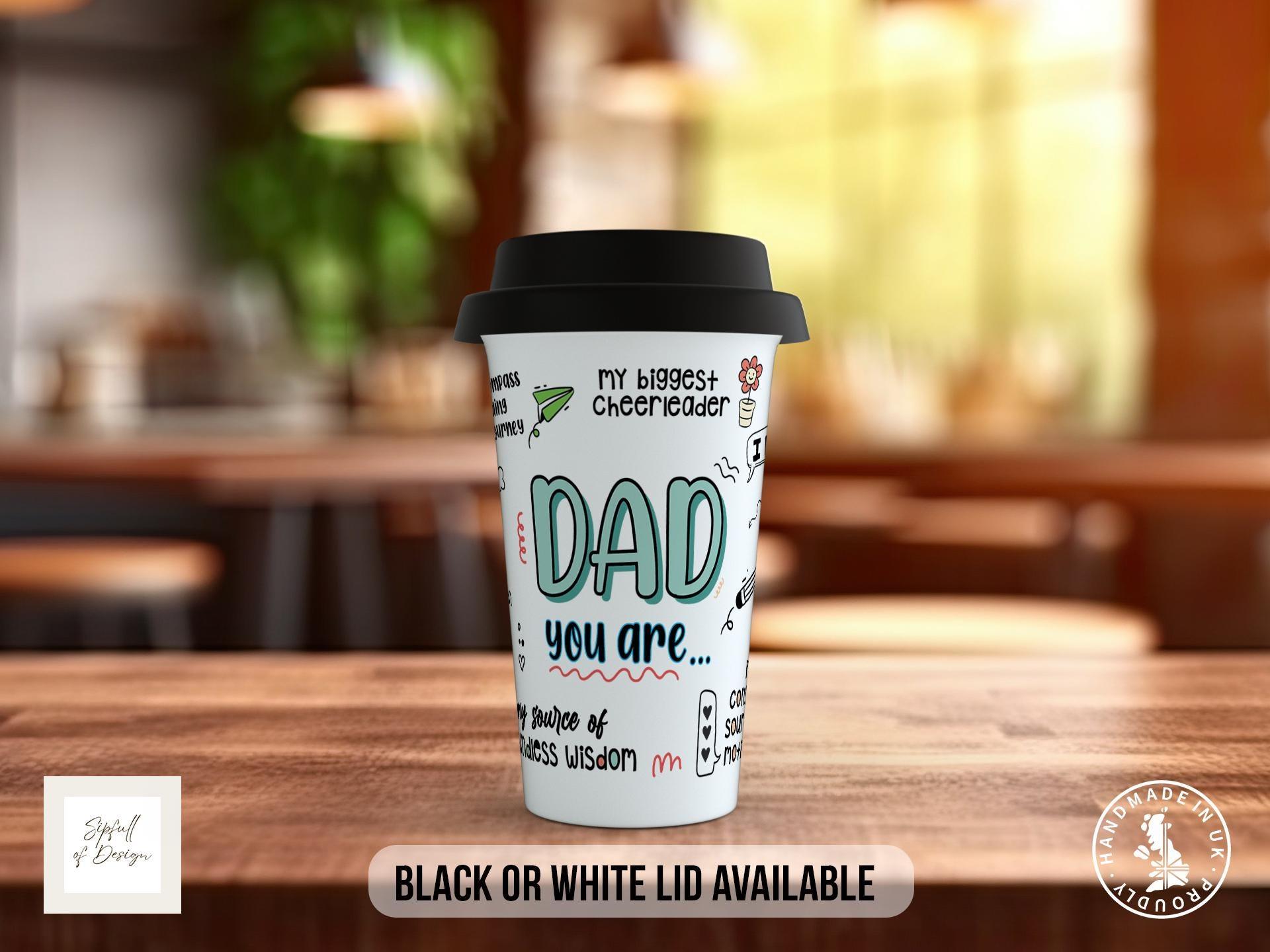 Best Dad You Are Travel Mug – Colourful Word Cloud - Sipfull of Design