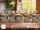Dad’s Garage Mechanic Mug – Vintage Car Workshop Sign Collage – Retro Auto Repair & Service Gift – Old School Garage – Various Colours