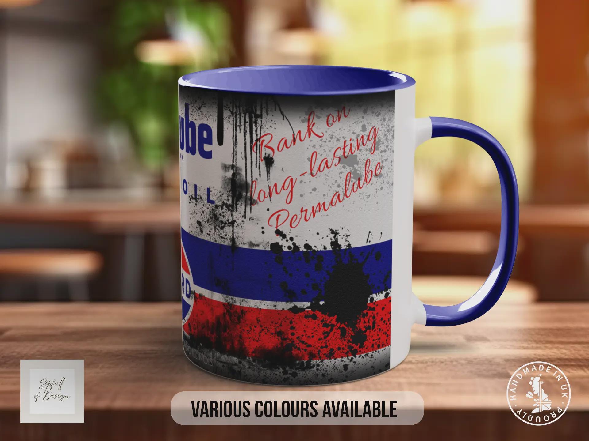 Permalube Motor Oil Mug – Vintage Standard Oil Retro Garage Gift