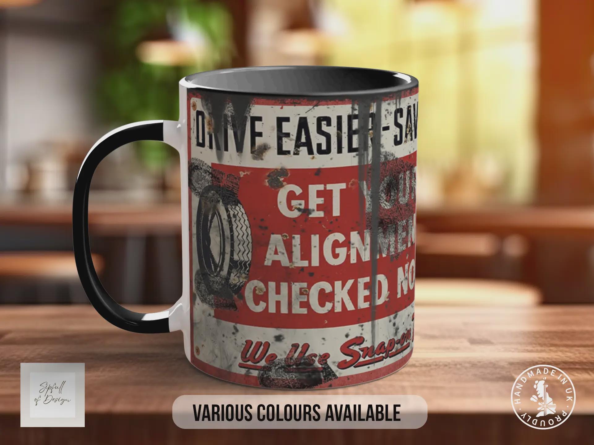 Snap-on Tools Mug – Vintage Retro Garage Mechanic Coffee Cup