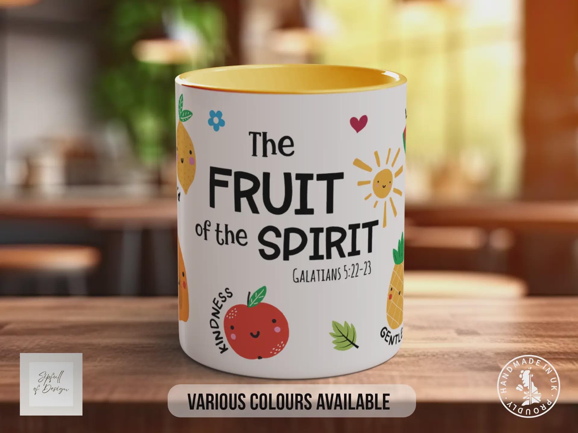 Fruit of the Spirit Mug – Christian Scripture Coffee Cup Gift