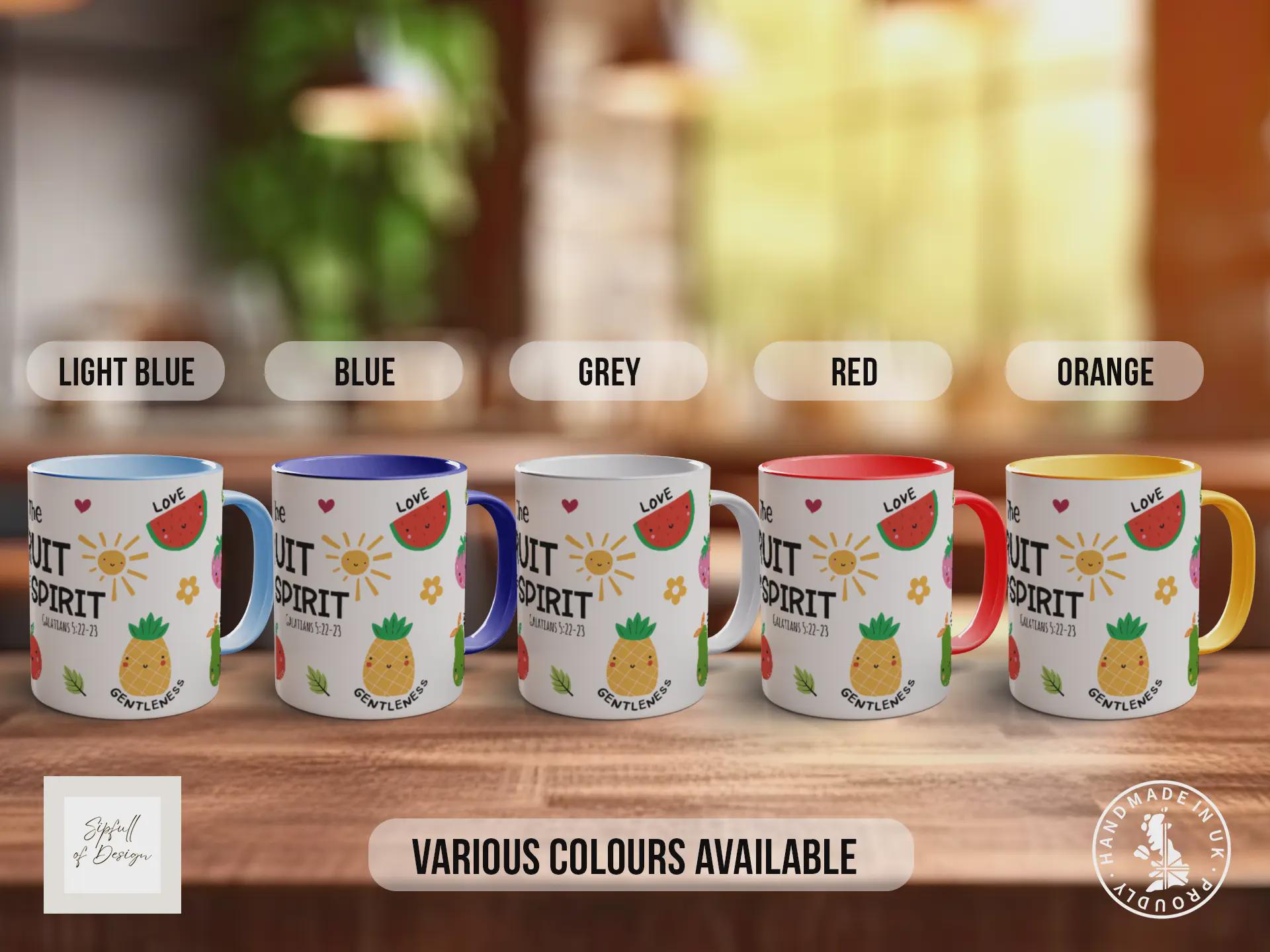 Fruit of the Spirit Mug – Christian Scripture Coffee Cup Gift