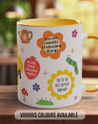 Keep Going Keep Growing Mug – Positive Affirmation Coffee Cup Gift