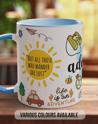 Let the Adventure Begin Mug – Travel Quote Coffee Cup Gift