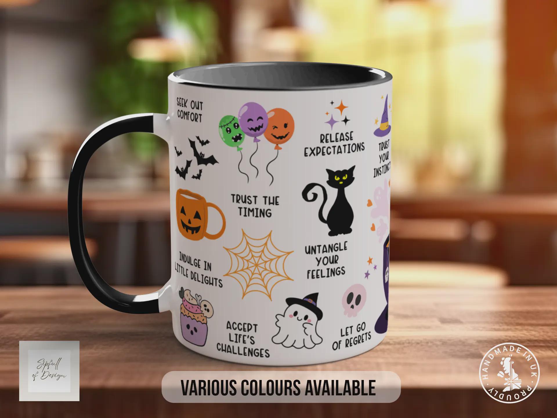 Halloween Self Care Mug – Boo-lieve in Yourself Positive Coffee Cup