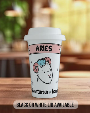 Aries Travel Mug – Zodiac Star Sign Insulated Coffee Cup Gift