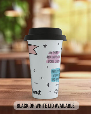 Aries Travel Mug – Zodiac Star Sign Insulated Coffee Cup Gift