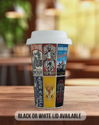Built for Speed Travel Mug – Retro Biker Motorcycle Insulated Cup