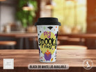 My Spooky Mug – Halloween Travel Mug with Positive Quotes – Cute Autumn Coffee Cup with Black or White Lid