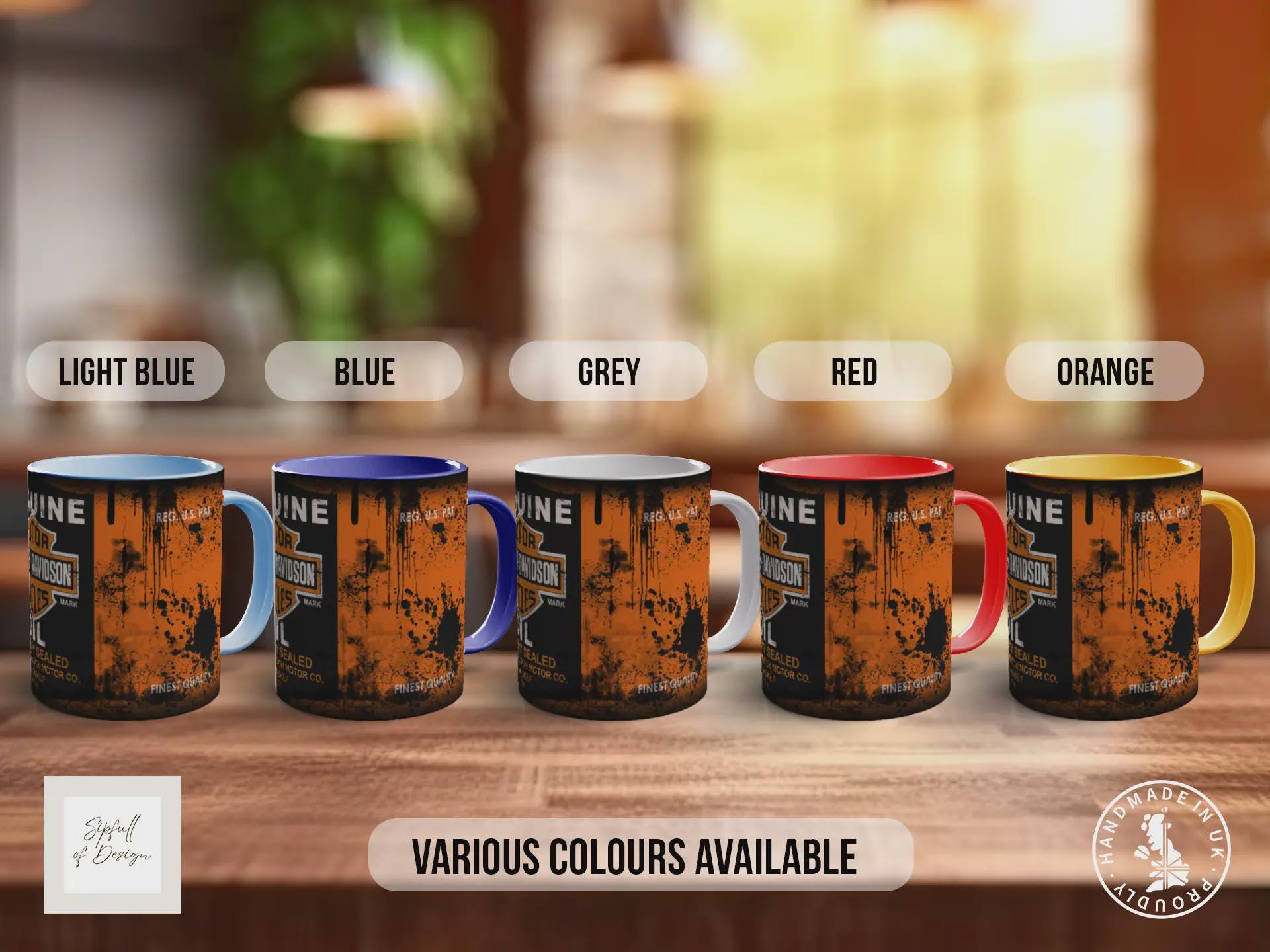 Harley-Davidson Motor Oil Mug – Vintage Retro Motorcycle Garage Gift