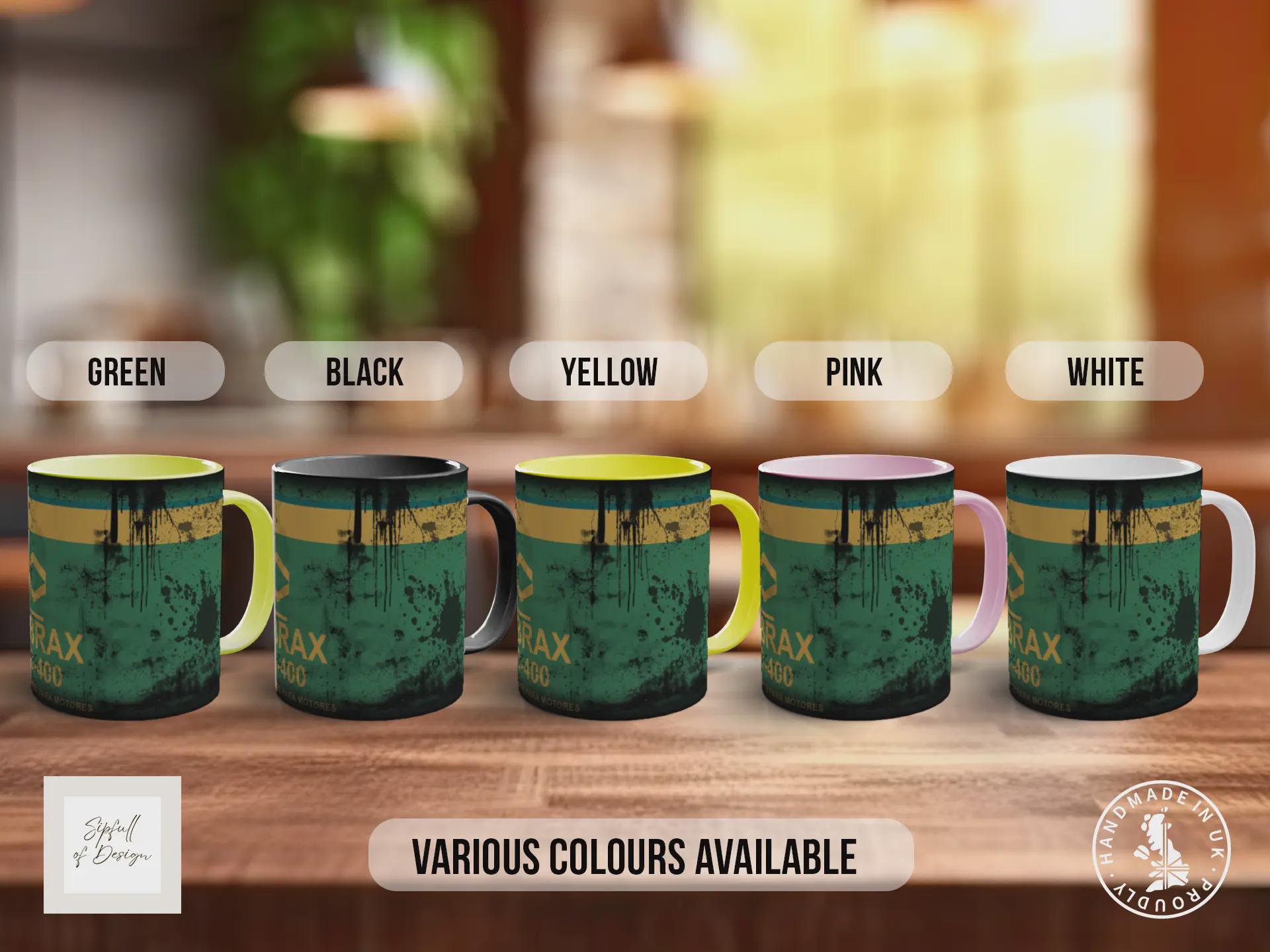 Lubrax Motor Oil Mug – Vintage Retro Garage Coffee Cup Gift