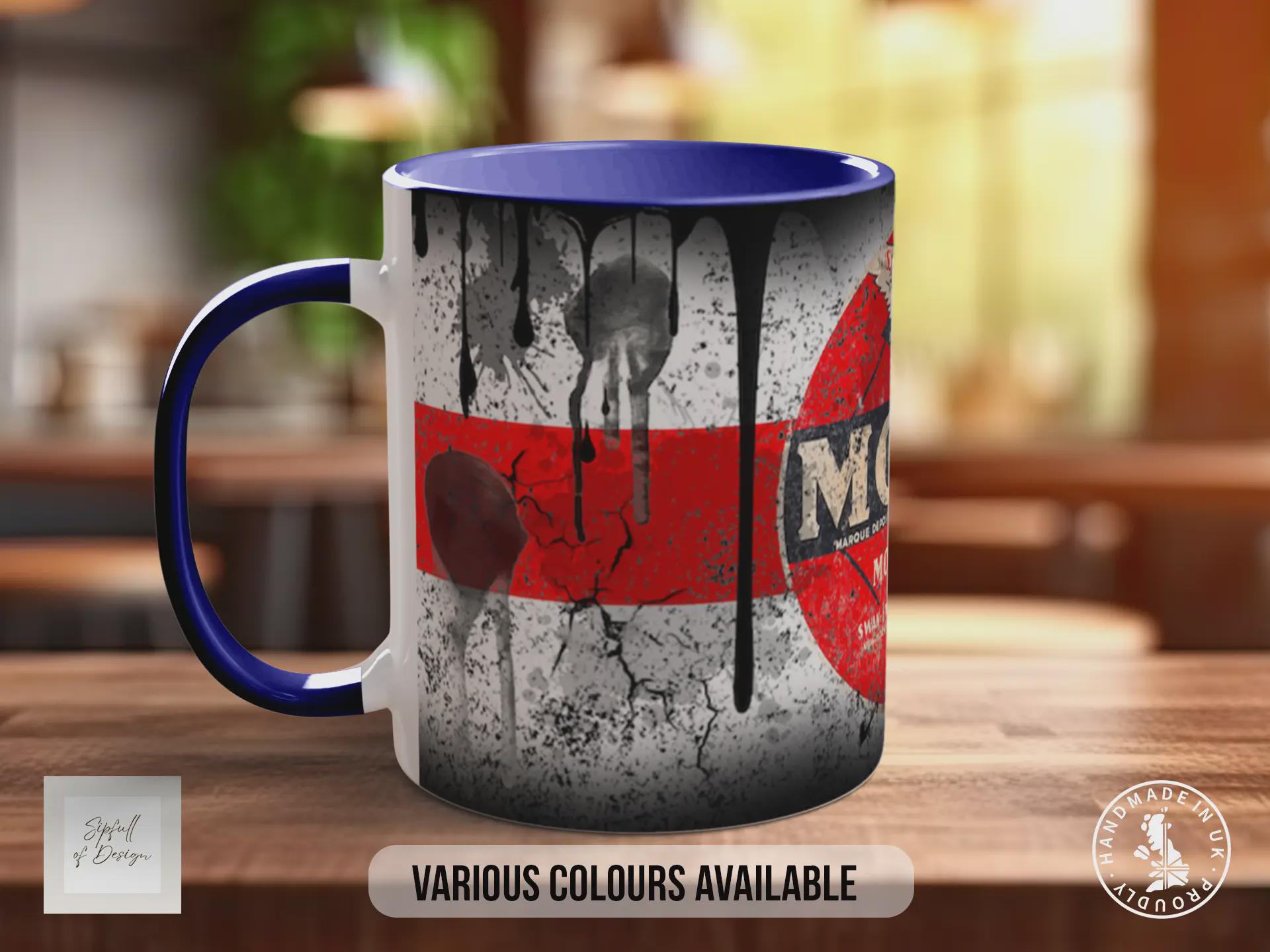 Motul Motor Oils Mug – Vintage Retro Garage Motorsport Coffee Cup