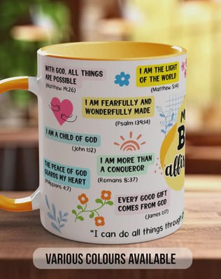 My Daily Bible Affirmations Mug – Christian Scripture Coffee Cup Gift