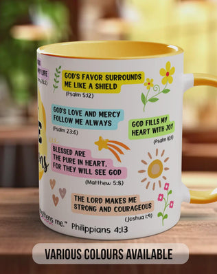 My Daily Bible Affirmations Mug – Christian Scripture Coffee Cup Gift