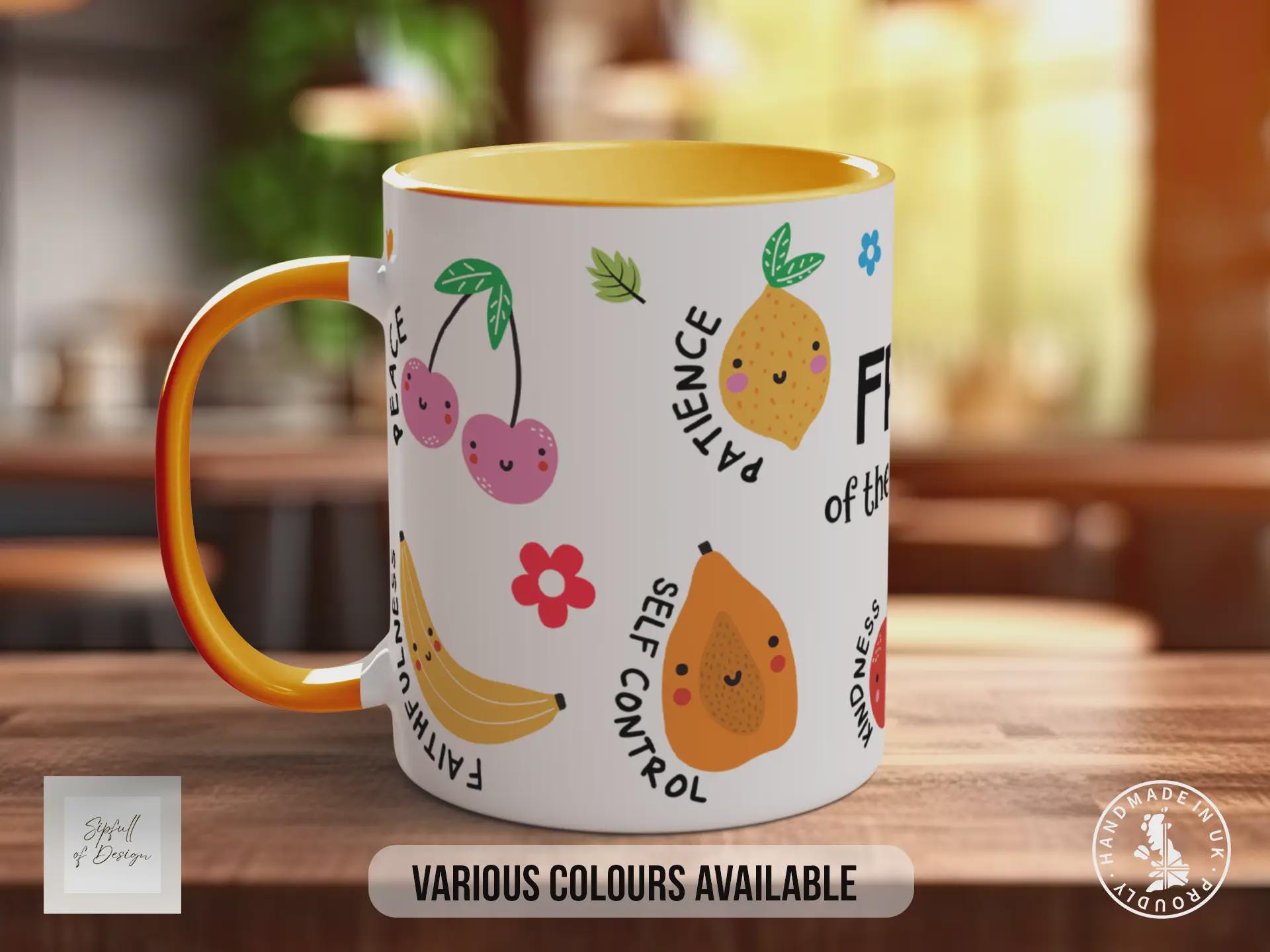 Fruit of the Spirit Mug – Christian Scripture Coffee Cup Gift
